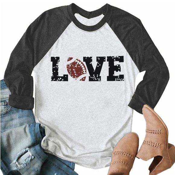 Love Football T shirt - Picture 1 of 10